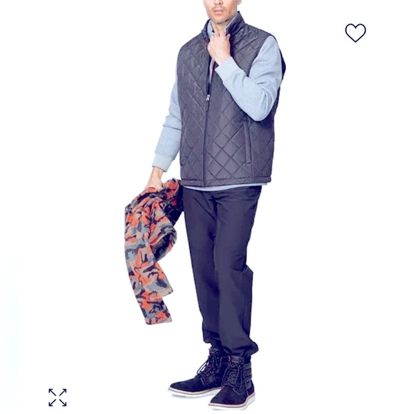 NWT Hawke &Co. men navy performance quilted vest size medium - Picture 1 of 16